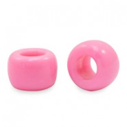 Acryl kralen rondellen 9mm Bubblegum pink